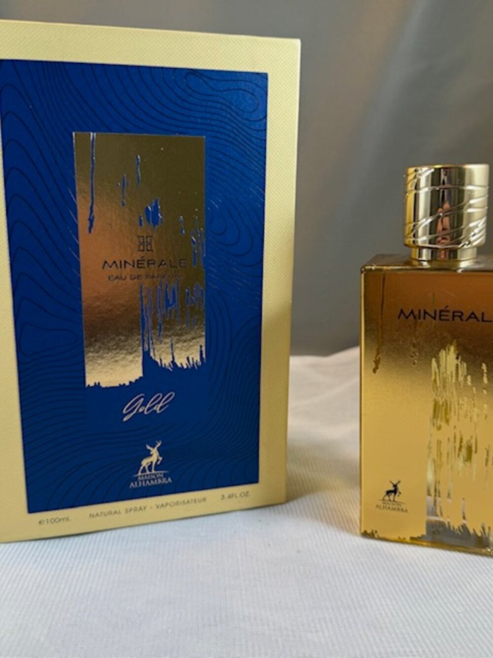 Maison Alhambra Minerale Gold EDP Spray for Unisex 3.4oz New Open Box $45